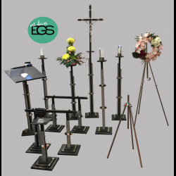 Capela Alumínio Quadrada Lacada – Preto Estrelado com Níquel