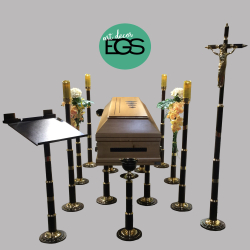 Capela Alumínio Redonda Lacada – Arabesco Cobre com Ouro