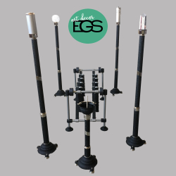 Capela Alumínio Lacada – Preto Estrelado com Níquel