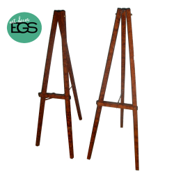 Cavalete 2 Coroas Lacado – Marmoreado Castanho