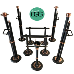 Capela BL Alumínio Lacada – Crocodilo Preto com Cobre