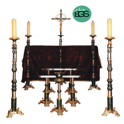 Capela Leão em Latão Lacado – Cor Preto com Ouro