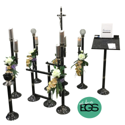 Tocheiro Alumínio BL Lacado: Cor Preto com Prata